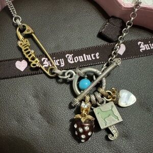 Juicy couture charm necklace